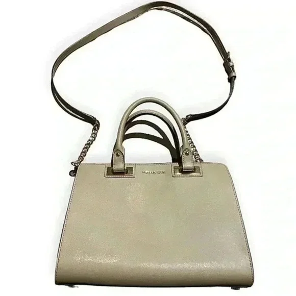 TAN MICHAEL KORS CROSSBODY SHOULDER BAG PURSE - Picture 3 of 6